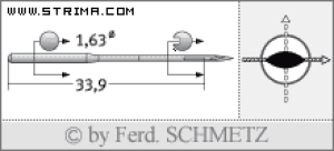 Igła SCHMETZ do maszyny do szycia [G03] - Schmetz