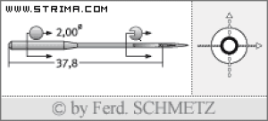 Igła SCHMETZ do maszyny do szycia [G06] - Schmetz