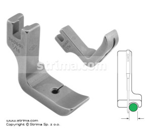Stopka do wszywania kedry 1,6mm prawa