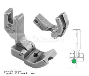 Stopka do wszywania kedry 4,8mm lewa z przegubem