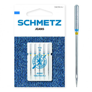 Igły do denimu (jeansu) SCHMETZ do maszyn domowych, 5szt.x110 - Schmetz
