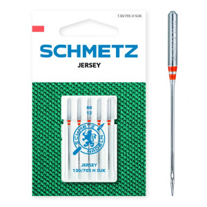 Igły kulkowe do dzianin, jerseyu SCHMETZ do maszyn domowych, 5szt.x80 - Schmetz
