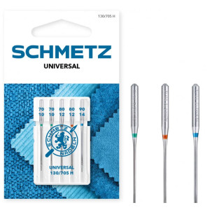 Igły uniwersalne SCHMETZ do maszyn domowych, 5szt. 2x70, 2x80, 1x90 - Schmetz