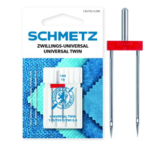 Igły do ściegu ozdobnego SCHMETZ do maszyn domowych, para, rozstaw 8,0mm, 2x100 - Schmetz