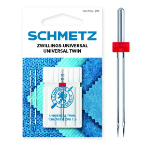 Igły do ściegu ozdobnego SCHMETZ do maszyn domowych, para, rozstaw 1,6 mm, 2 x 70 - Schmetz