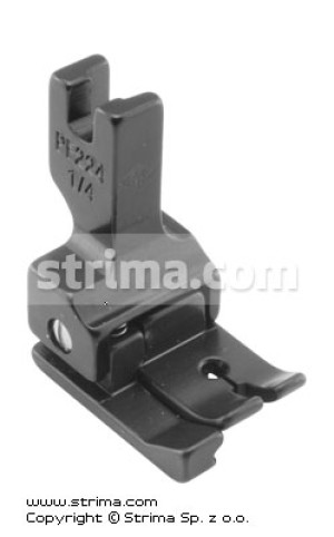 Stopka pokryta PTFE wyrównawcza (kompensacyjna) lewa 6,4mm do delikatnych dzianin