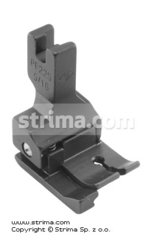 Stopka pokryta PTFE wyrównawcza (kompensacyjna) lewa 8,0mm do delikatnych dzianin