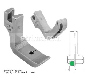 Stopka do wszywania kedry 3,2 mm lewa