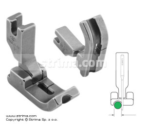 Stopka do wszywania kedry 4,8mm transport igłowy lewa z przegubem
