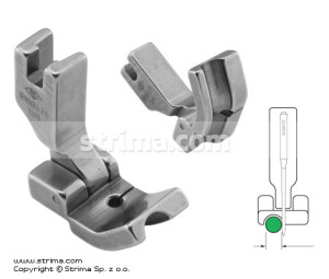 Stopka do wszywania kedry 6,4 mm lewa z przegubem