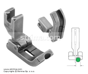 Stopka do wszywania kedry 4,8mm transport igłowy prawa z przegubem