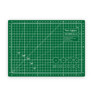 Mata podkładowa do cięcia, samoregenerująca, dwustronna, zielona, 30x22 cm - Texi
