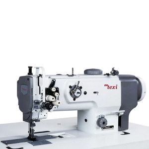 2-igłowa stebnówka do szycia grubych materiałów z transportem potrójnym i wbudowanym silnikiem - maszyn kompletna - Texi