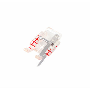 Stopka szybkowymienna (zatrzaskowa) plastikowa, przezroczysta 1/4" (6,4mm) z prowadnikiem do maszyn Husqvarna Viking z grup 1 2 3 4 5 6 7 8 9 - Husqvarna Viking