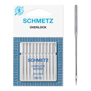 Igły SCHMETZ do owerloków domowych Singer, 10szt. 10x80 - Schmetz