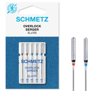 Igły SCHMETZ do cowerloków domowych, 5szt. 2x80, 3x90 - Schmetz