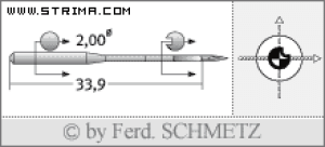 Igła SCHMETZ do maszyny do szycia [G04] - Schmetz