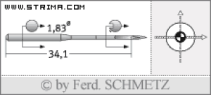 Igła SCHMETZ do maszyny do szycia [G05] - Schmetz