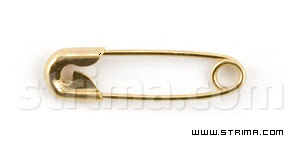 Agrafka kolor złoty, dł.22mm (kartonik - 1.000szt.)