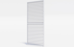 SUNNY INCH ® Brise soleil paroi ajourée à lame orientable en aluminium - Blanc - BSO 9720