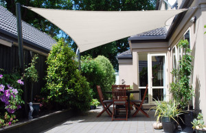 SUNNY INCH ® Voile d'ombrage imperméable 220g/m² - 4 x 4 m - Haute densité - Tissu déperlant