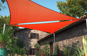 SUNNY INCH ® Voile d'ombrage imperméable 220g/m² - 3 x 4 x 5 m - Haute densité - Tissu déperlant