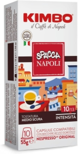 100 Kimbo Napoli Compatibles  Nespresso Capsules Café