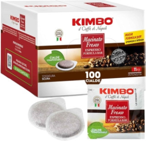 100 Kimbo Ese Macinato Fresco Dosette 44 Mm