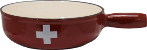 Heidi Cheese Line Swiss Cross K&auml;sefondue-Caquelon 21 cm