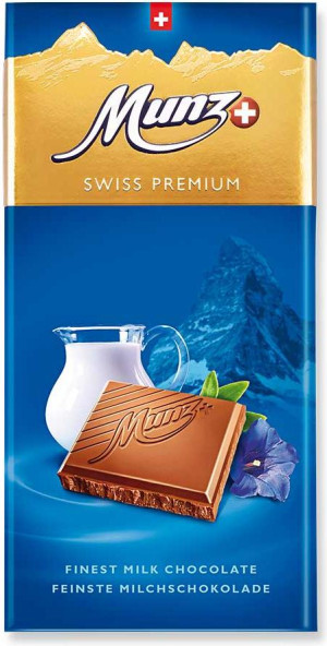 Munz Swiss Premium Milch Schokolade 100g