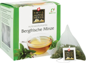 Swiss Alpine Herbs Bio Tee Bergfrische Minze 14 x 1g