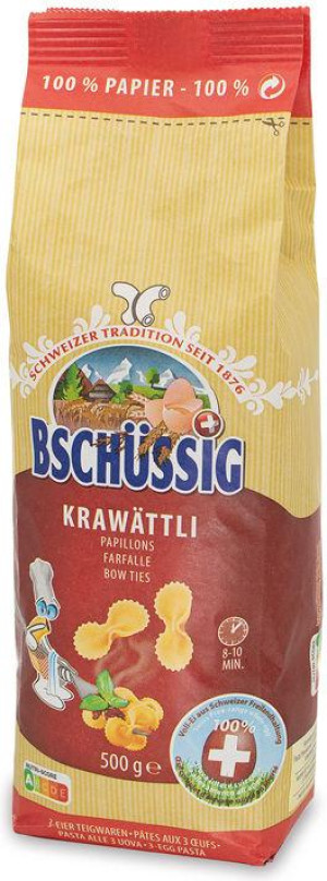 Bsch&uuml;ssig Kraw&auml;ttli 3Ei Nudeln 500g