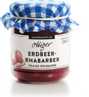 Ottiger Erdbeer-Rhabarber Konfit&uuml;re 250g