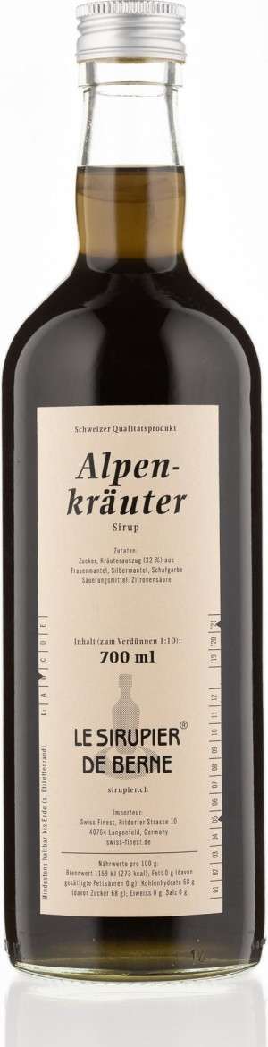 Le Sirupier de Berne Alpenkr&auml;uter Sirup 0,7 l