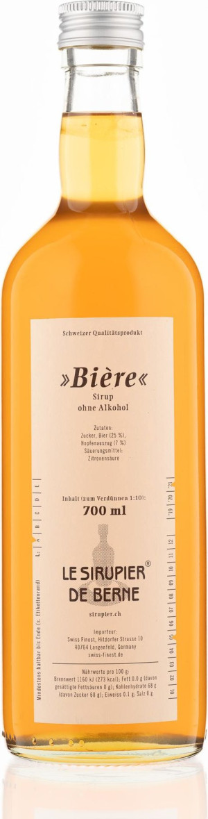 Le Sirupier de Berne Bi&egrave;re Sirup 0,7 l