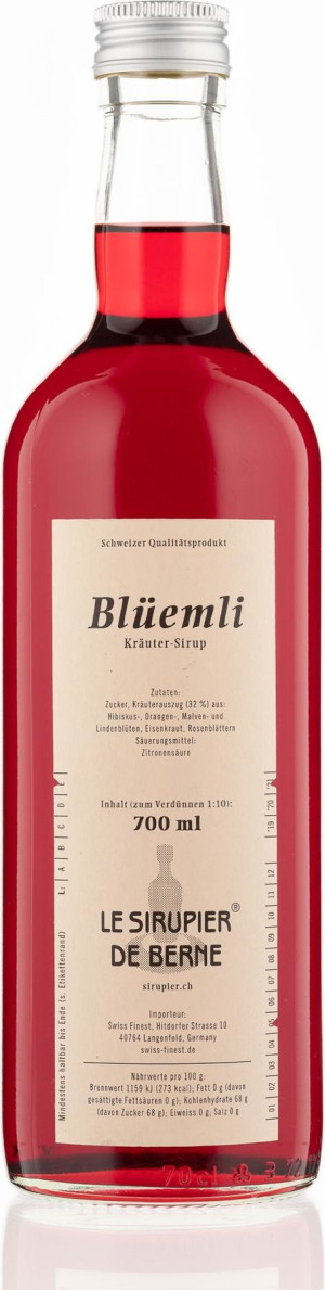 Le Sirupier de Berne Bl&uuml;emli Sirup 0,7 l