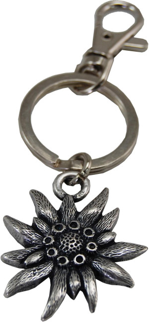 Birth Gramm Schl&uuml;sselring / Karabiner Edelweiss