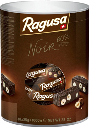 Ragusa Noir Mini-Riegel Box mit 40 x 25g
