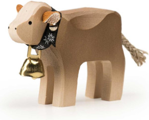 Trauffer Kalb mit Glocke Braunvieh