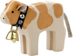 Trauffer Kalb mit Glocke Simmentaler