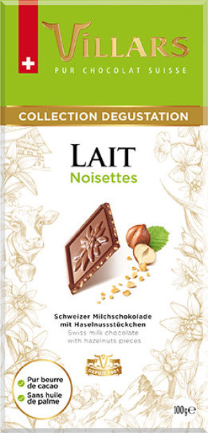 Villars Milchschokolade mit Haseln&uuml;ssen 100g