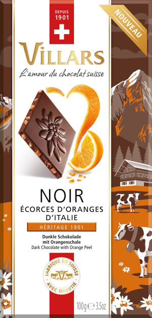 Villars Zartbitterschokolade mit Orange 100g