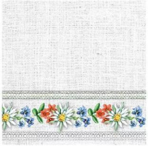 Swiss Finest Alpine Flowers Stone Servietten 20 St&uuml;ck