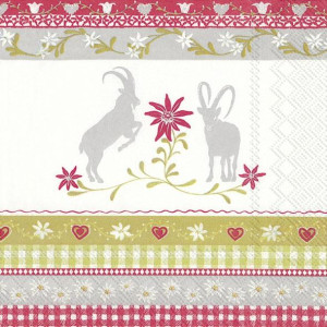 Swiss Finest Servietten Alpen-Charme 20 St&uuml;ck