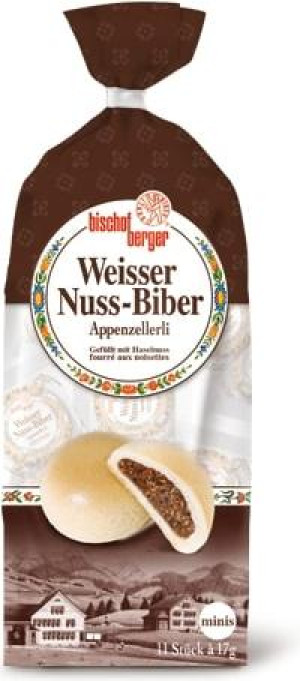 Bischofberger Weisser Nuss-Biber mini 11 x 17g