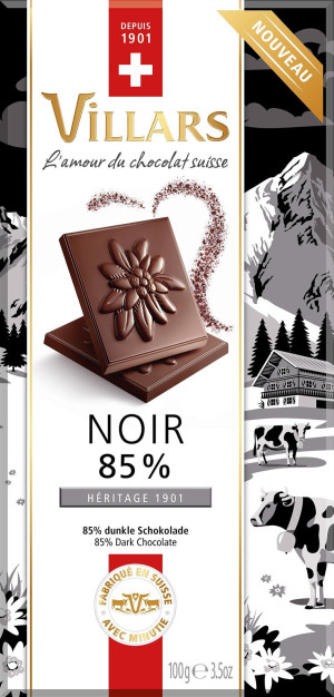 Villars Dunkle Schokolade 85% Kakao 100g