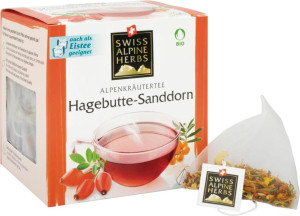 Swiss Alpine Herbs Bio Tee Hagebutte-Sanddorn 14 x 1,2g