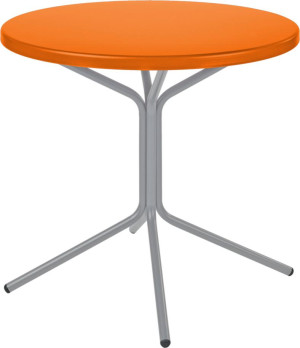 Schaffner PIX Tisch 60 cm orange-alusilber