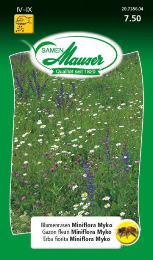 Samen Mauser Blumenrasen Miniflora Myko 50g