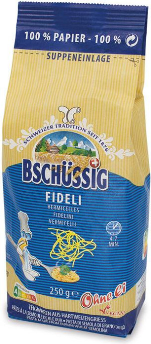 Bsch&uuml;ssig Fideli Pasta ohne Ei 250g